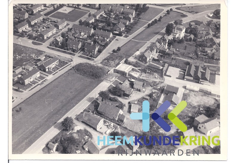 Lobith 1973 Luchtfoto aanleg Tunnel Transeedijk Coll. G.B.Janssen (19)